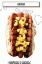 hot dog con prosciutto e ananas