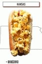 hot dog con popcorn