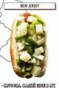 hot dog con patate, peperoni e cipolle