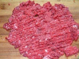 Bistecca di manzo tritata