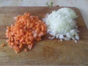 Boyarsky borsch con oca