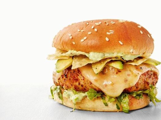 Hamburger fotografici con tacchino e avocado sparsi in stile tex-mex Hamburger fotografici con tacchino e avocado sparsi in stile tex-mex