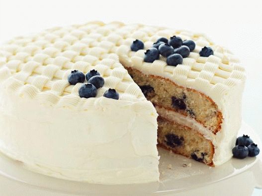 Photo Blueberry glassa torta di vimini