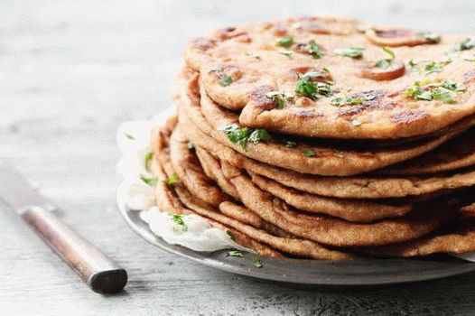 Foto di tortillas di aglio integrale