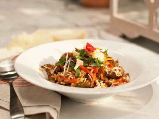 Foto di Chicago gambo con salsiccia Foto di Chicago gambo con salsiccia