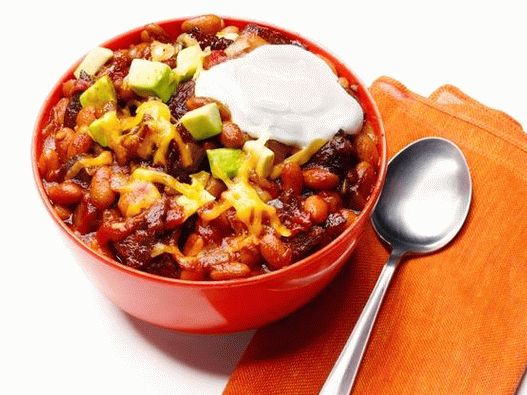 Foto di chili con carne con fagioli