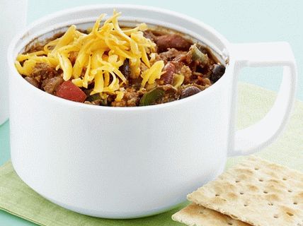 Foto del Cile con fagioli e tacchino