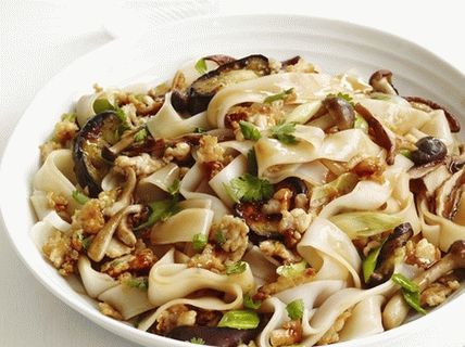 Foto del fan di Chow con tacchino e verdure