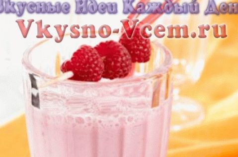 bevanda al latte di lamponi