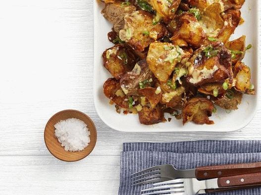 Foto di patate fritte con marrone dorato