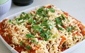 Enchiladas con pollo