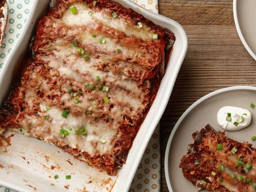 Foto di Enchiladas ripieni di formaggio di capra