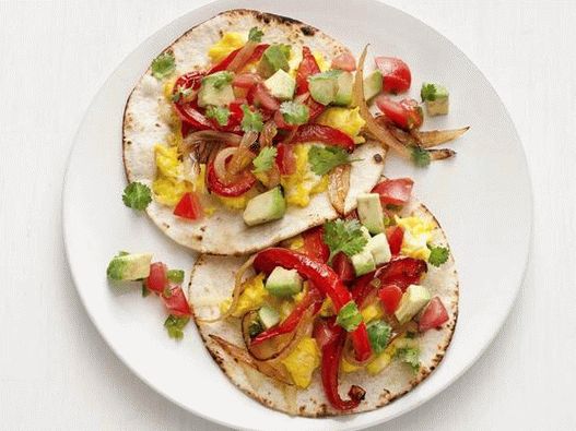 Foto di Fajitas con uova fritte