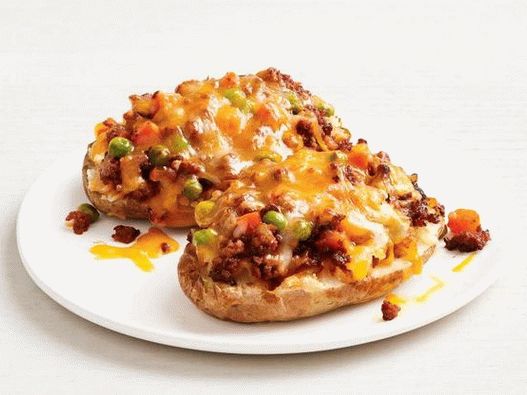 Foto Patate ripiene ripiene di casseruola di pastore