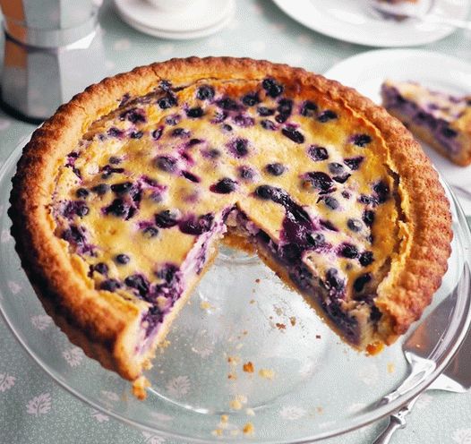 Foto torta di mirtilli finlandese