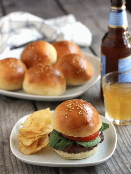 Hamburger fotografico con cotoletta d'agnello