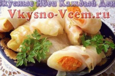 Involtini di cavolo vegetale per l'inverno