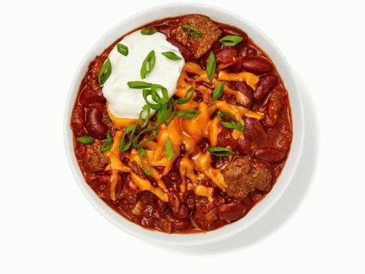 Manzo fotografico con fagioli rossi