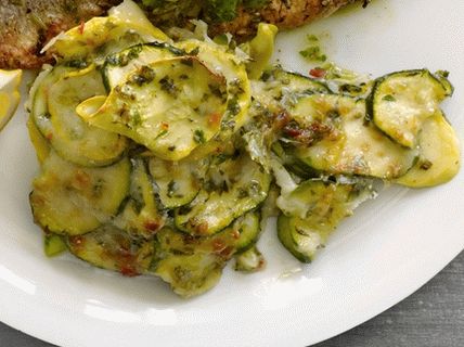 Foto di gratin di zucchine gialle