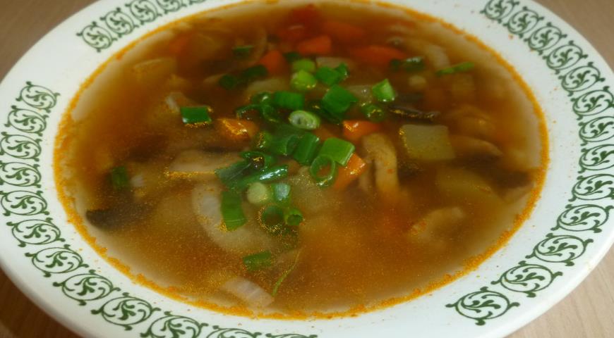 Zuppa Di Funghi Con Zucchine