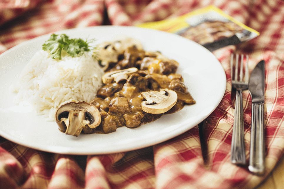 Gulasch di funghi di bosco