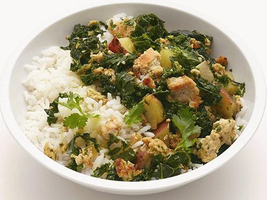 Foto Turchia con cavolo e riso