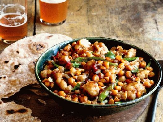 Foto di ceci e cavolfiore al curry