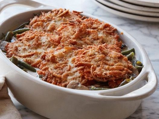 Foto di casseruola di fagioli verdi in una pentola a cottura lenta