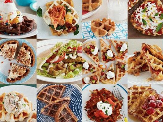 Fotografia di piatti - Altre ricette per waffle Fotografia di piatti - Altre ricette per waffle