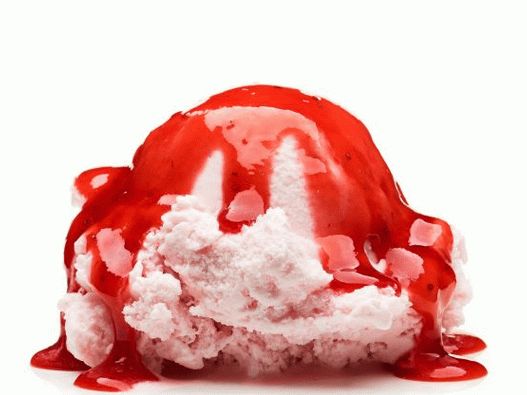 Salsa di fragole fotografica