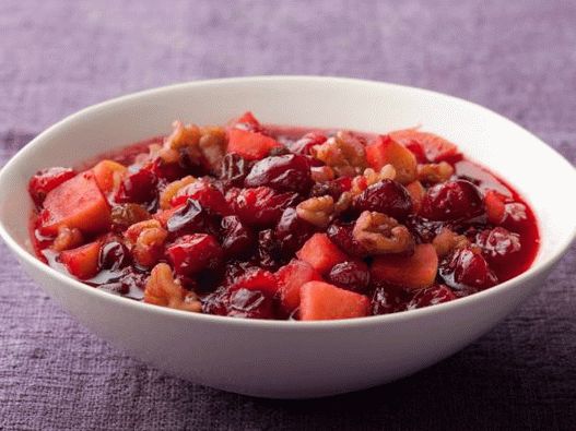 Foto Salsa di mirtilli e mele con noci