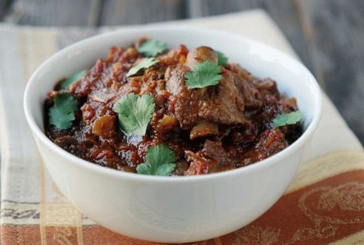 Foto di stufato di capra in salsa al curry