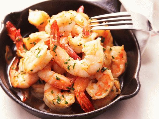 Foto gamberetti all'aglio
