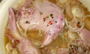 Coniglio nella birra