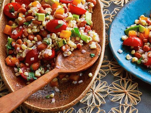 Foto Corn Salad con fagioli