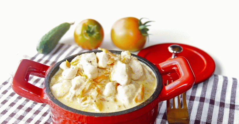 Petto di pollo in panna acida