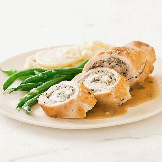 Foto di petti di pollo ripieni di spinaci