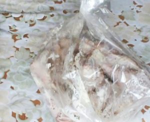 Cosce di pollo nella manica