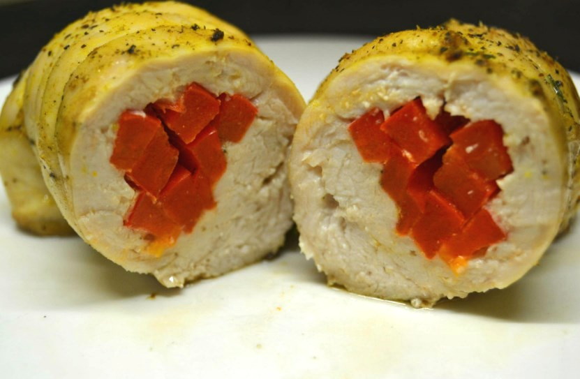 Involtini di pollo al pepe