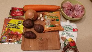 Cotolette di pollo e verdure
