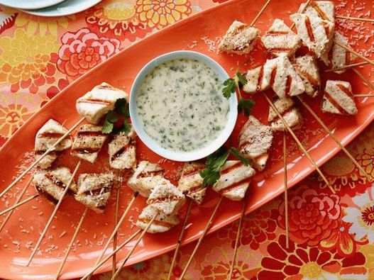 Pesce spada alla griglia con salsa piccante al cocco
