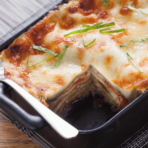 Foto lasagne estive con melanzane