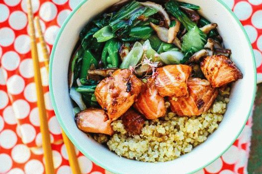 Foto di salmone Teriyaki cotto