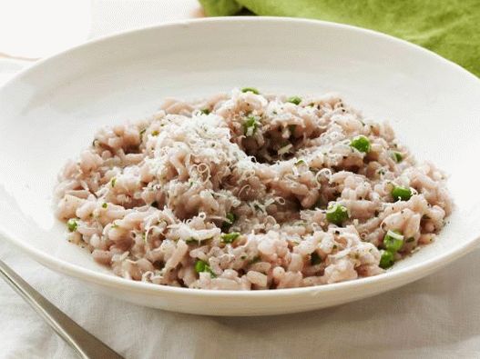 Risotto ai piselli per una cena romantica