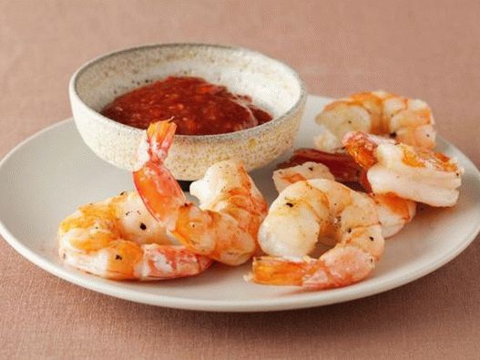 Foto del piatto - Gamberi al forno con salsa