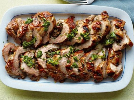 Filetto di maiale ripieno di funghi