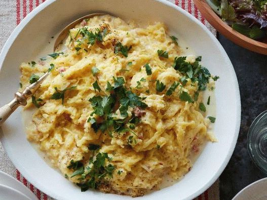 Dish Photography - Spaghetti alla zucca alla carbonara