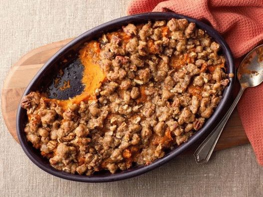 Foto del piatto - Casseruola di patate dolci con noci glassate Foto del piatto - Casseruola di patate dolci con noci glassate