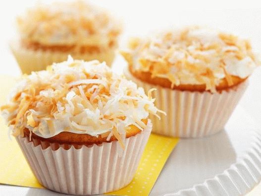 Fotografia di piatti - Cupcakes al cocco con ripieno di limone