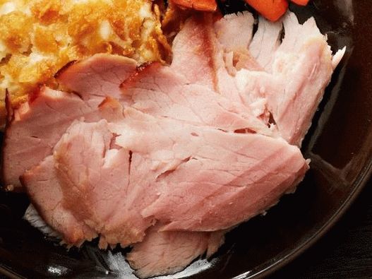 Prosciutto di maiale affumicato cotto con glassa di zucchero e miele Prosciutto di maiale affumicato cotto con glassa di zucchero e miele